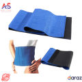 Hot Sweat Waist Belt For Weight Loss Belly Belts Body Shaper, Tummy Trimmer Body Fat Burn Belt, Adjustable Women Waist Trainer Belt, waist Belly Belt For Men And Women in Blue Colour. 