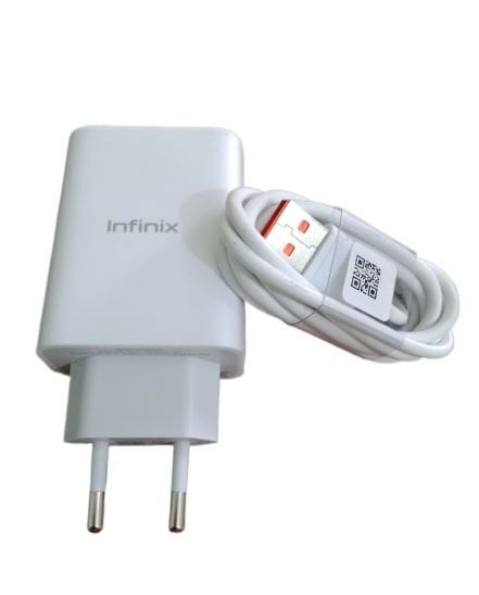 Infinix 33 watt Fast Charger Genuine - Infinix Original Adaptor Box Pulled-only adaptor