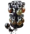 16 Pcs Revolving Spice Jar Rack Stand. 
