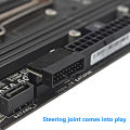 Motherboard Header Compact USB3.0 19/20 Pin 90 Degree Angled Lossless Connector. 
