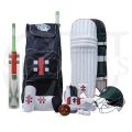 Pack of 10 - Cricket Kit For Adults (Hard Ball Bat + Hard Ball + Gloves + Cricket Kit Bag + Helmet + Under Guard + Leg Pads + Elbow Pads + Thigh Pads). 