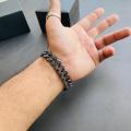 Luxury Shinny Black Hand Chain Bracelet for Boys & Men. 