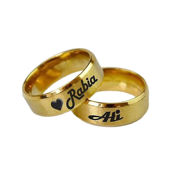 CUSTOMIZED SINGLE NAME RING WITH GIFT BOX PACKING (PERFECT GIFT TO