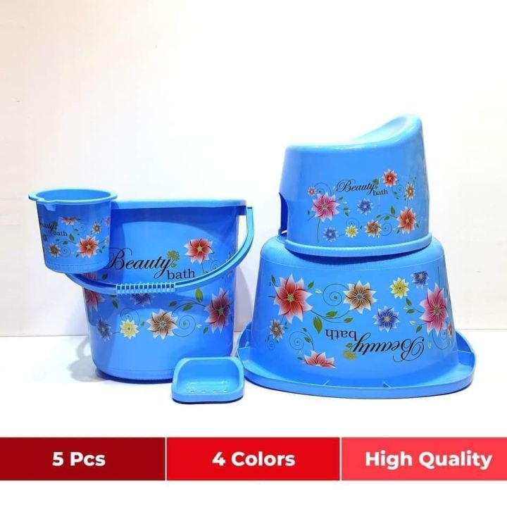 BATH%20ROOM%20SET%205%20PCS%20PLASTIC%20BEAUTY%20BATH%20SET%20-%20Image%203