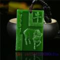 Chinese Zodiac Jade Pendant Necklace Women Jewelry Gifts Natural Amulet Jadeite Men Fashion Carved Green Chinese Charm. 