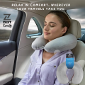 ZEXT COMFY U Shape Travel Neck Pillow Soft Polyester Car Airplane Neck Cushion Multiple Color. 