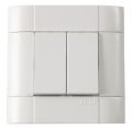 ELBi Fino Double Switch. Made in TURKIYE. Switch board fitting sheet. Electric button.. 
