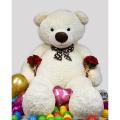 7 Foot Life Size Cozy Cream Giant Teddy Bear Cuddles - The BIGGEST Teddy Bear!. 