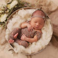 Newborn Photography Props Baby Girl Lace Romper Infant Photo Shoot Clothes Photo Props Newborn Baby Clothes New Arrival. 
