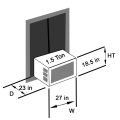 Window Ac Cover for 1.5 Ton Capacity AC Attractive Digital Prints/Waterproof & Dustproof/All Weather Window Ac Cover RANDOM DESIGN. 