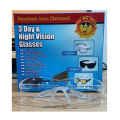 Pack Of 3 Polarized Day Night Driving Glasses Anti Glare Sunglasses For Unisex. 