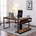 L Shaped Desk, 56” Reversible Corner Desk, Large Industrial Computer Desk, Home Office Workstation, Gaming Desk. 
