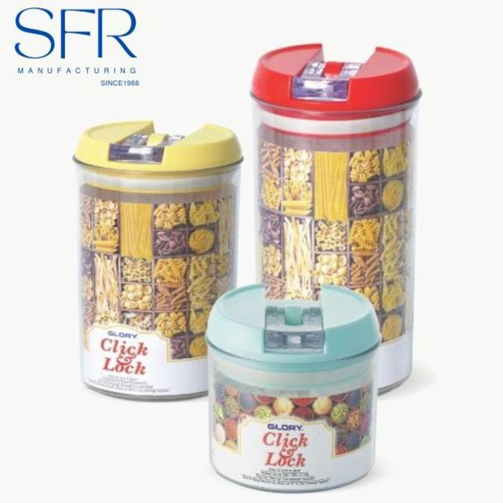 Glory Click & Lock Airtight Jars Round Series, Spice jars, Coffee jars