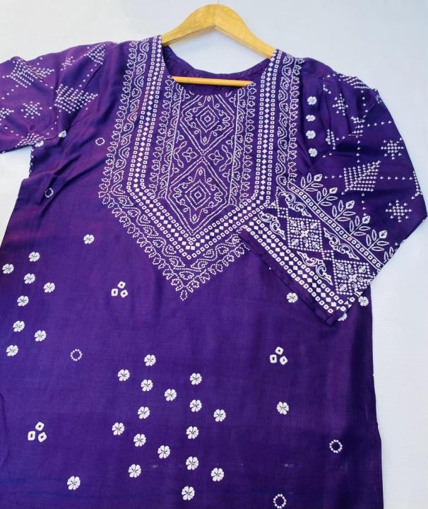 Stylish%20Collection%20Stitched%20Chunri%20Print%202PC%20Dress%20For%20Women%20and%20Young%20Girls%20Trendy%20Outfit%20Elegant%20Party%20And%20Casual%20Wear%20-%20Image%203