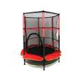 My First Trampoline and Enclosure Kids Jumping Trampoline with Safety Net and Red Cover Garden Outdoor and Indoor Jumping Mat And Spring Cover Padding Baby Toys And Games Kids Mini Junior Round Trampoline With Enclosure Safety. 