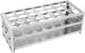Stainless Steel Test tube stand for 10ml tubes. 