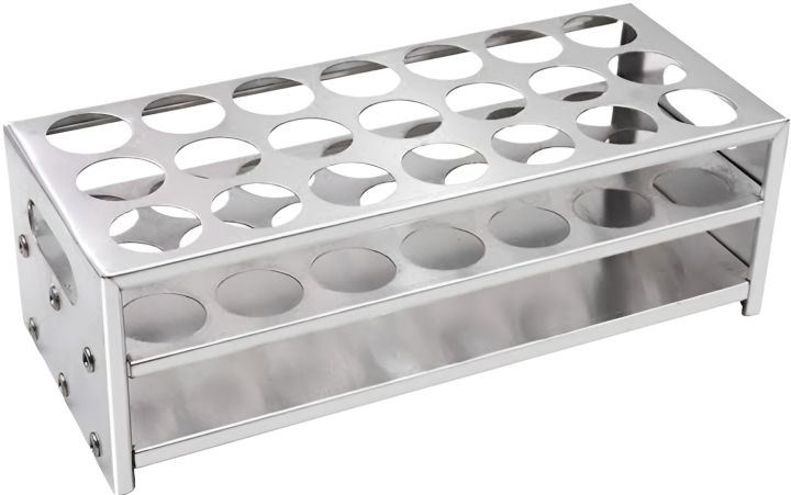 Stainless Steel Test tube stand for 10ml tubes