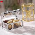 Bid Boxes  Chest Design Plastic Candy Box Chocolate Sweet Boxes Creative Candy Box Treasure Chest Shape Sugar Containers. 