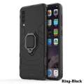 For Samsung Galaxy A40 Phone Case, Silicone TPU and Hard PC Cover Magnet Stand Rotation Ring Multi Protection Casing. 