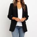 Women Loose Blazer Top Long Sleeve Casual Jacket Ladies Office Wear Coat Blouse. 