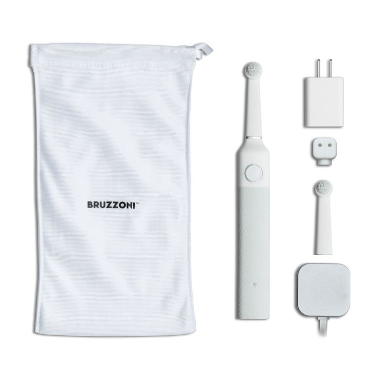 Bruzzoni Electric Toothbrush, White, Premium Design