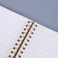 Combination Journal Diary Notepad for Office School Supplies Creative Metel Spiral Coil Notebook Business Kraft Notebook. 