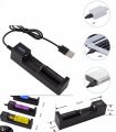 18650 Universal 1 slot Battery USB Charger adapter Rechargeable Batteries Li-ion. 