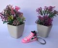 4Pcs Air Jordan Shoes Sneakers Keychain (PACK of 4) - (Black/Purple/Pink/Green) PVC Keychains- AirKick Mini Keychain: Sneaker - Inspired Style for Your Everyday Keys (PACK of 04). 