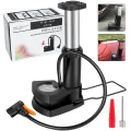 High Pressure Foot Air Pump with Gauge Heavy-Duty Foot Bike Pump for Bicycle Ball Scooter Car Inflatable Toys Mini Pump. 