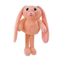 Vibrato with the same net red can be pulled retractable rabbit ears and feet rabbit plush toy girl doll creative doll. 