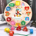 2 in 1 Digital Wooden Clock Mathematics Learning Kit for Kids. 