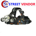 STREET VENDOR Portable mini Zoomable Rechargeable LED Headlamp High Power LED Headlamp with Rechargeable Batteries USB Rechargeable Headlight Waterproof Head Torch Super Bright 3 Led Rechargeable Headlamp - Multicolor. 