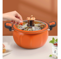Micro Pressure Cooker, ( 8 liters )  Pumpkin to Avoid Sticking Multifunctional Soup Pot Gas Stove Suitable for Use as A General Kitchen Tool (28cm) (Size : 28cm). 