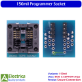 150mil & 200–209mil Adapter IC Programmer Socket SOP8 DIP8 Converter for CH341A BIOS EEPROM Flash Chip Programming Tool by Electrica. 