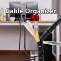 10Meter Flexible Spiral Cable Wire Protector USB Cable Organizer Computer Cord Protective Tube Clip Organizer Management Tools. 