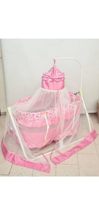 Multi%20Color%20Baby%20swing%20cot%20&%20cradle%20with%20mosquito%20net%20%7C%20Baby%20Jhola%20By%20AFX%20mentor%20-%20Image%202