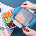 Mobile Partition Lunch Box Microwave Preservation Box Small Grid Lunch Box Plastic Bento Box Sealed Divided Salad Box Lunch Box. 