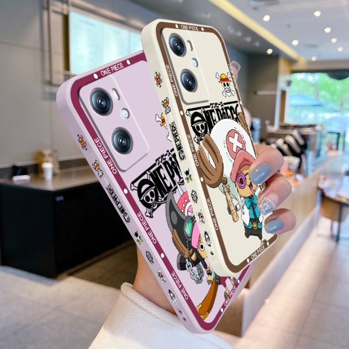 One P-Piece Chopper Cute Girl Liquid Left Rope For OPPO Find X6 X5 X3 A98 A96 A94 A93 A77 A76 A74 A72 A57 A53 A16 5G Cover
