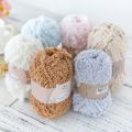 50Grams/Ball Smooth Cotton Yarn Crochet Colorful Coral Fleece Wool Yarn Thread for Hand Knitting Baby Sweater Hat Scarf Supplies. 