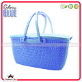 Premium Basket with Handle & Lid For Outdoor Carry - Top Quality Plastic Basket For Picnic & Travel - Carry Basket for Daily Use - Baby Clothes Basket Large Basket. 