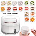 Mini Garlic Slicer Household Mincing Machine Minced Hand Pull Grinder Grill Vegetable Meat Kitchen Multi Chopper Shredder Gadget. 