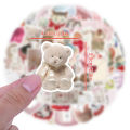 10/30/60pcs INS Style Pink Coquette Stickers Aesthetic Cartoon Decorative Stationery Laptop Phone Case Kawaii Girls Kids Sticker. 
