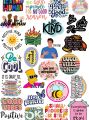 Positive Stickers Motivational Quotes Mental Health Decals Aesthetic Affirmations Be Kind Stickers Good Vibes Only Pack Of 25 Stickers Planner Stickers Laptop Skins Water Bottle Decals Office Decor Journaling Supplies Gift for Friends 2inchx2inch each. 