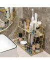 Makeup  Bathroom Vanity Tray, Perfume Soap Towel Holder Skincare Organizer Countertop. 