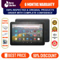 Amazon Fire HD 8' Inch Tablet | 100% INSPECTED | 10th Generation | 2GB RAM | 32GB ROM(STORAGE) | 4750mAh Battery | Playstore Installed | Dual Camera | BEST FOR ADULT AND KIDS BOTH | Just Like New Condition | With Box, Charger, Cable & FREE SURPRISE GIFT. 