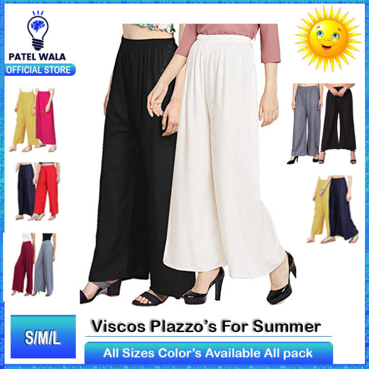 %E2%AD%90Pack%20of%202%E2%AD%90Pure%20Soft%20Viscose%20Rayon%0APalazzo%20Pants%20for%20Women%20I%20Relaxed%20Fit%20Flared%0APajama%20Bottoms%20%20Daily%20Wear%20Stylish%20Plain%0APalazzo%20Trousers%20%20Cotton%20Jersey%20Feel%20Wide%0ALeg%20Loose%20Plazo%20%20Regular%20Fit%20Ladies%20Trousers%0Afor%20Home,%20Work%20&%20Casual%20Outfits%20Flapper%20-%20Image%202