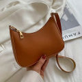 Korean Style luxury Shoulder Bag for Women Crescent Underarm  Female Casual Vintage Hobos bag. 
