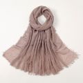 Women Muslim Crinkle Hijab Scarf Femme Musulman High Quality Cotton Headscarf Islamic Hijabs for Woman Long Shawls and Wraps. 