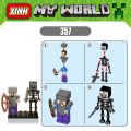 2in1 Custom LEGO MINECRAFT Mini Figures Story Mode Steve Alex Wither Golem. 