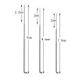 Felting Needles Kits Wool Felting DIY Supplies PIN Felting Needle Tool Set with 18 Felting Needles With Clear Bottle - silver and wood color. 